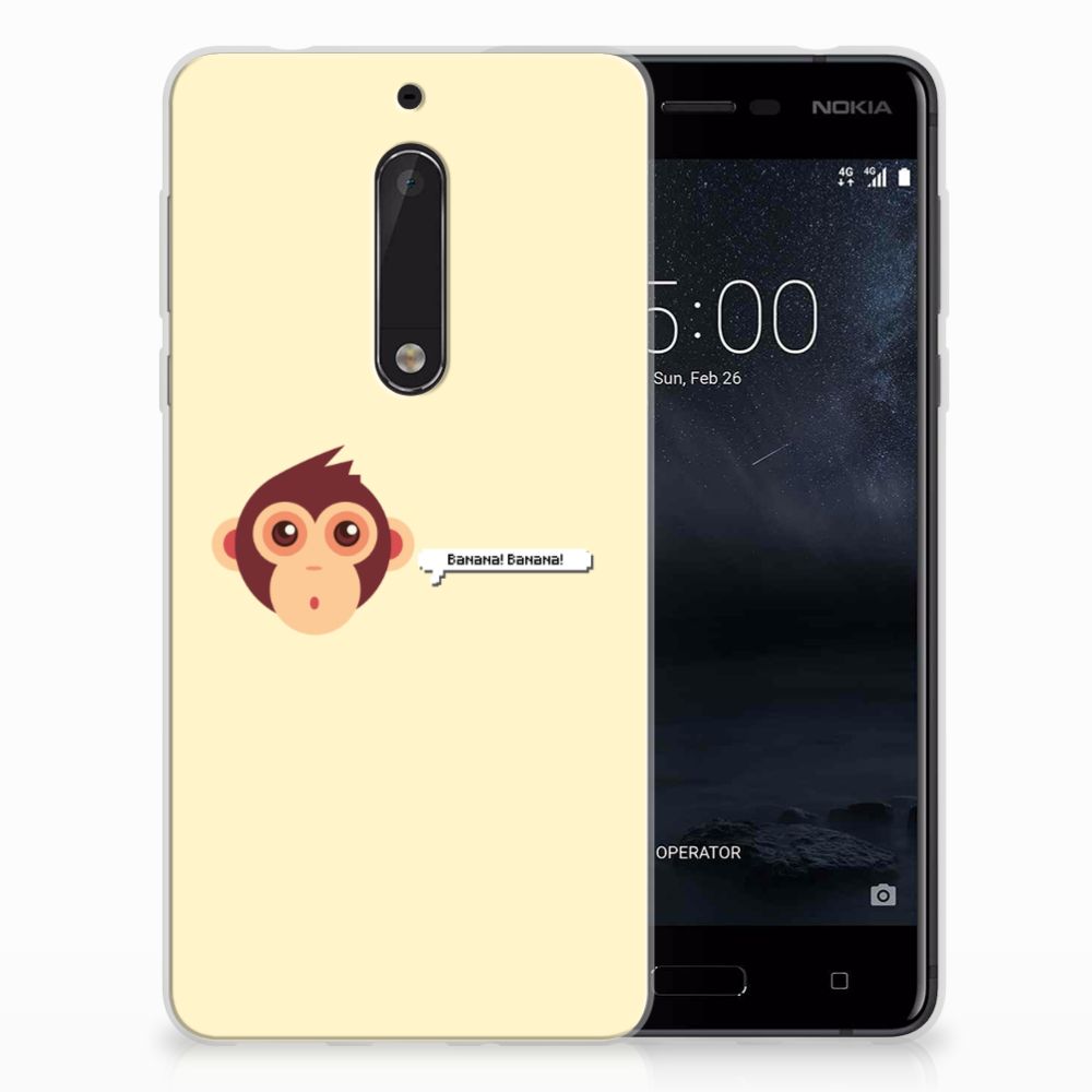 Nokia 5 Telefoonhoesje met Naam Monkey