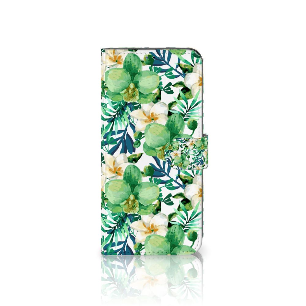 Samsung Galaxy A03s Hoesje Orchidee Groen
