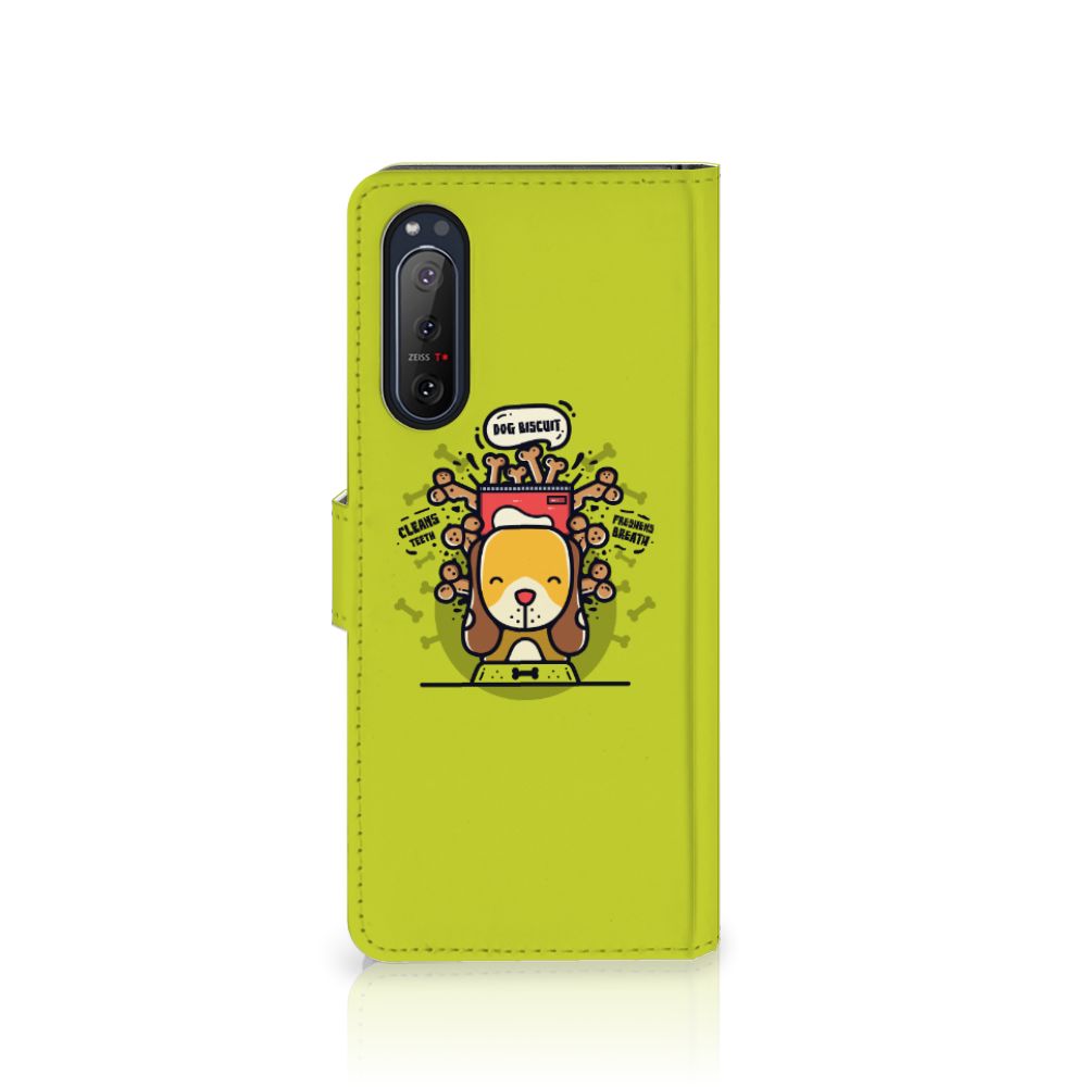 Sony Xperia 5II Leuk Hoesje Doggy Biscuit