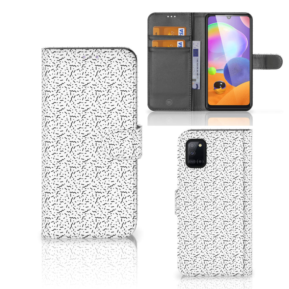 Samsung Galaxy A31 Telefoon Hoesje Stripes Dots