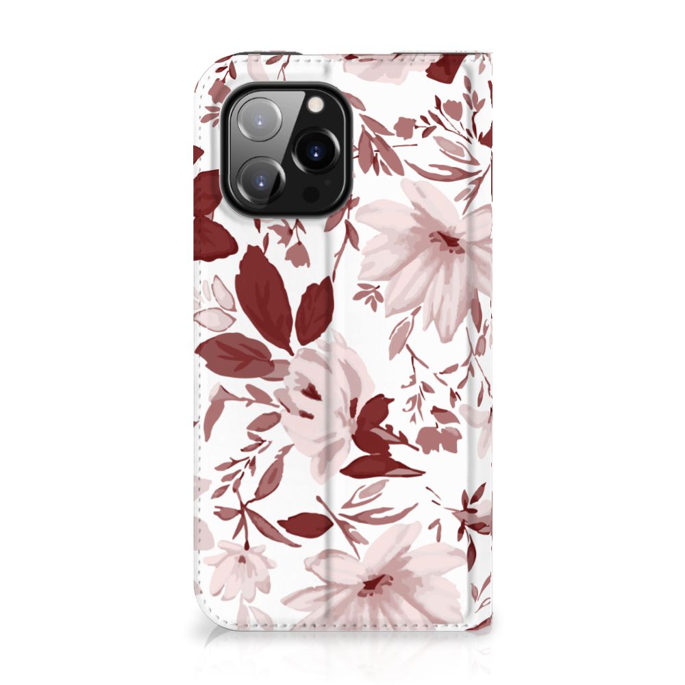 Bookcase iPhone 14 Pro Max Watercolor Flowers