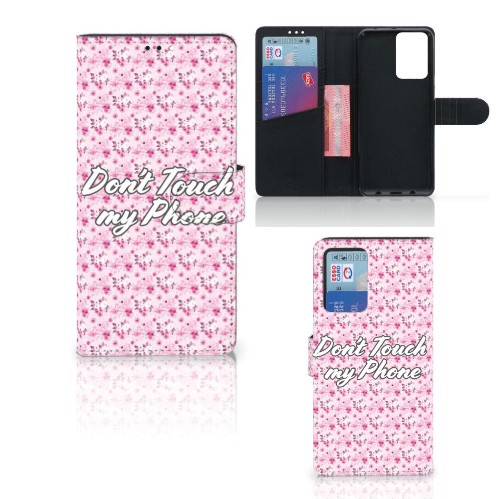 Xiaomi Redmi Note 10 Pro Portemonnee Hoesje Flowers Pink DTMP