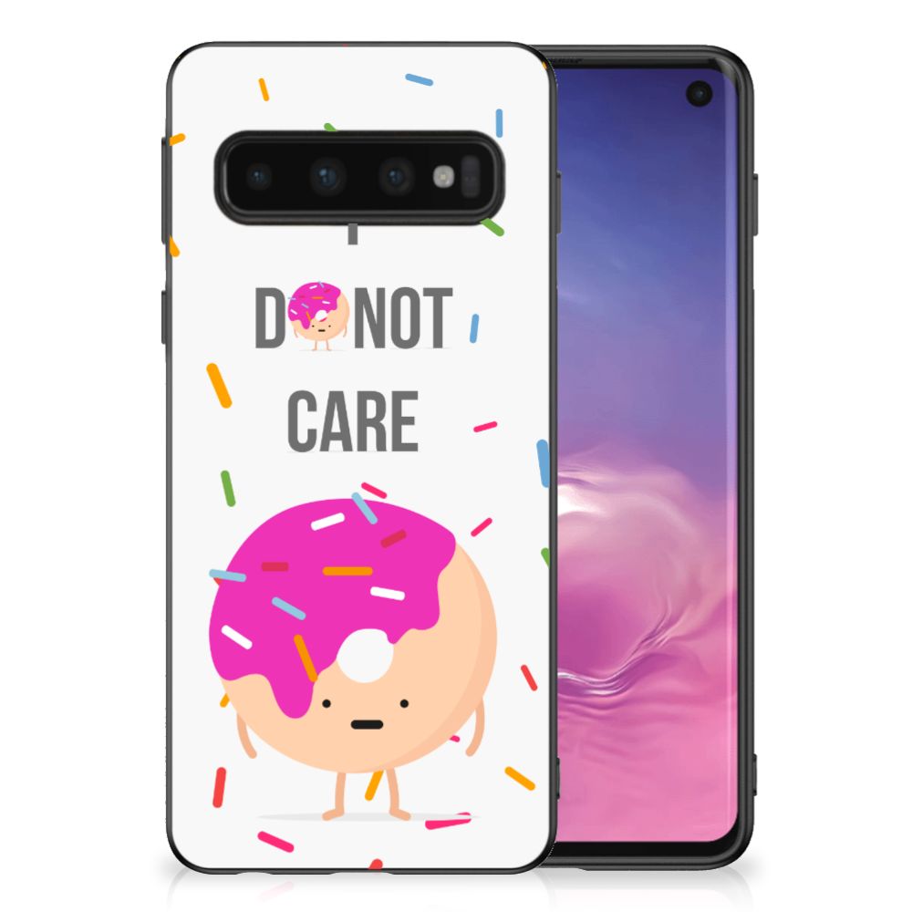 Samsung Galaxy S10 Silicone Case Donut Roze B2C Telecom