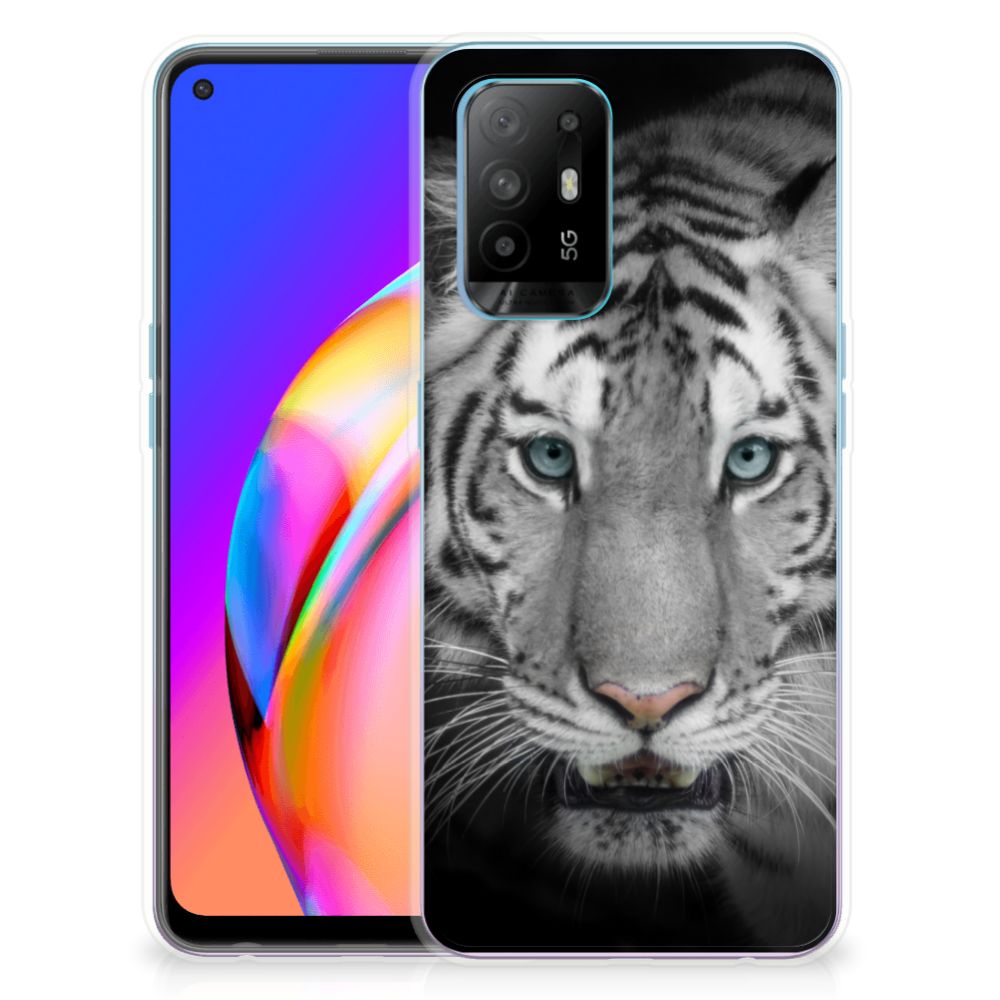 OPPO A94 5G | Reno5 Z TPU Hoesje Tijger