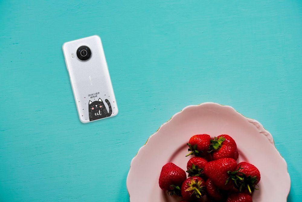 Nokia X10 | X20 Telefoonhoesje met Naam Cat Good Day B2C Telecom