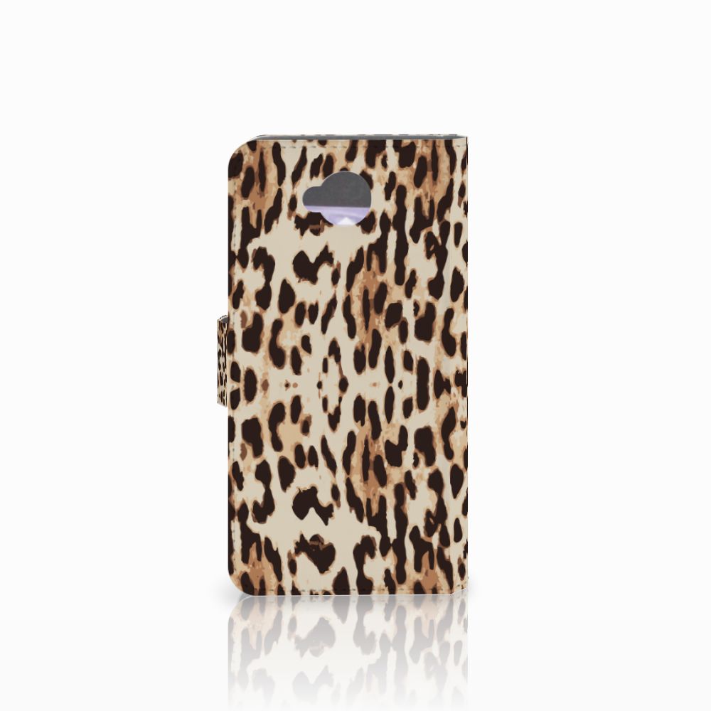 Microsoft Lumia 650 Telefoonhoesje met Pasjes Leopard