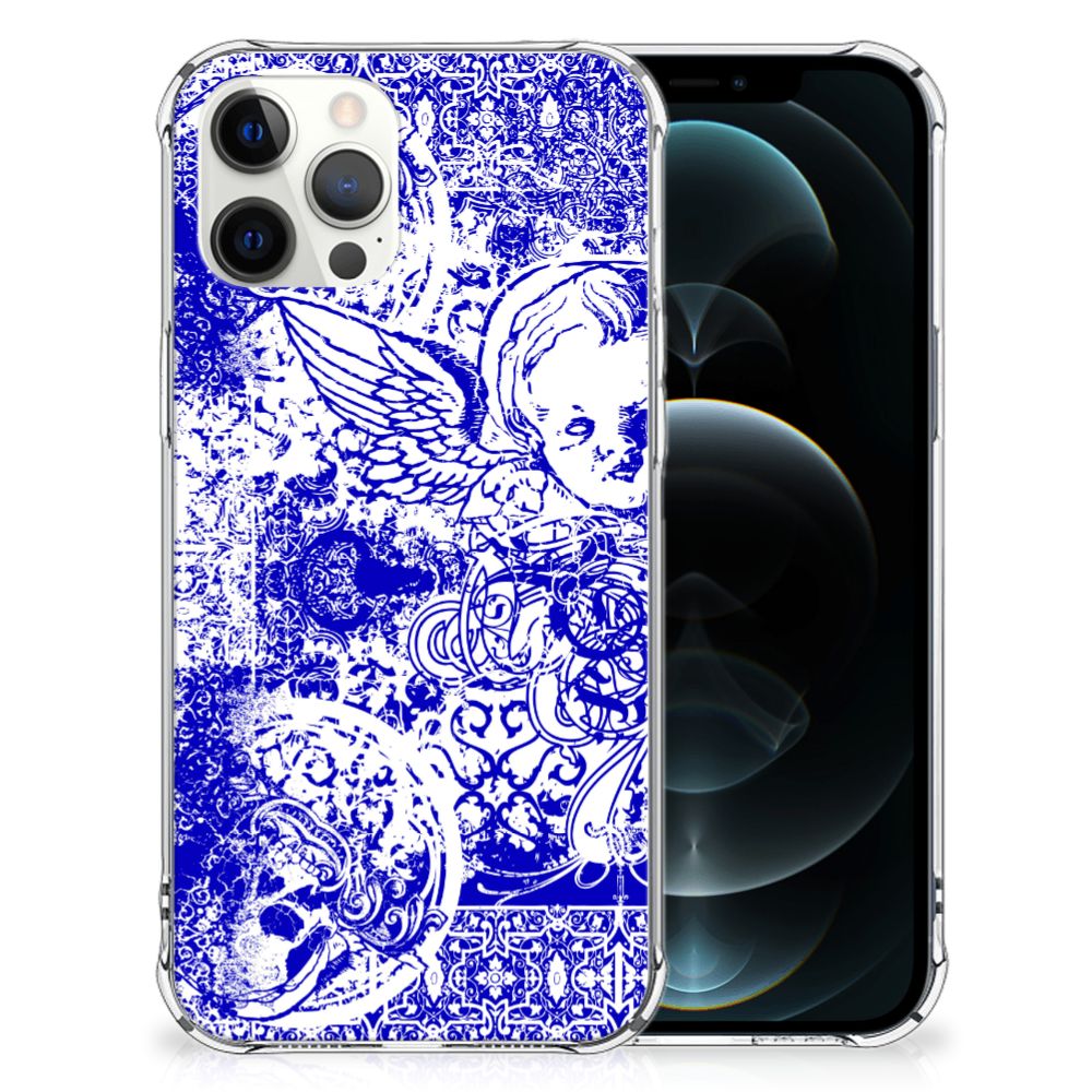 Extreme Case iPhone 12 Pro Max Angel Skull Blauw B2C Telecom