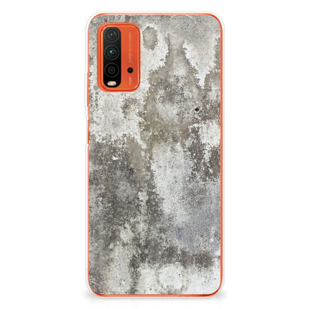 Xiaomi Poco M3 TPU Siliconen Hoesje Beton Print