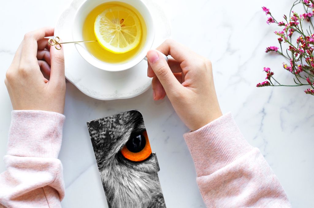 Samsung Galaxy S9 Plus Telefoonhoesje met Pasjes Uil