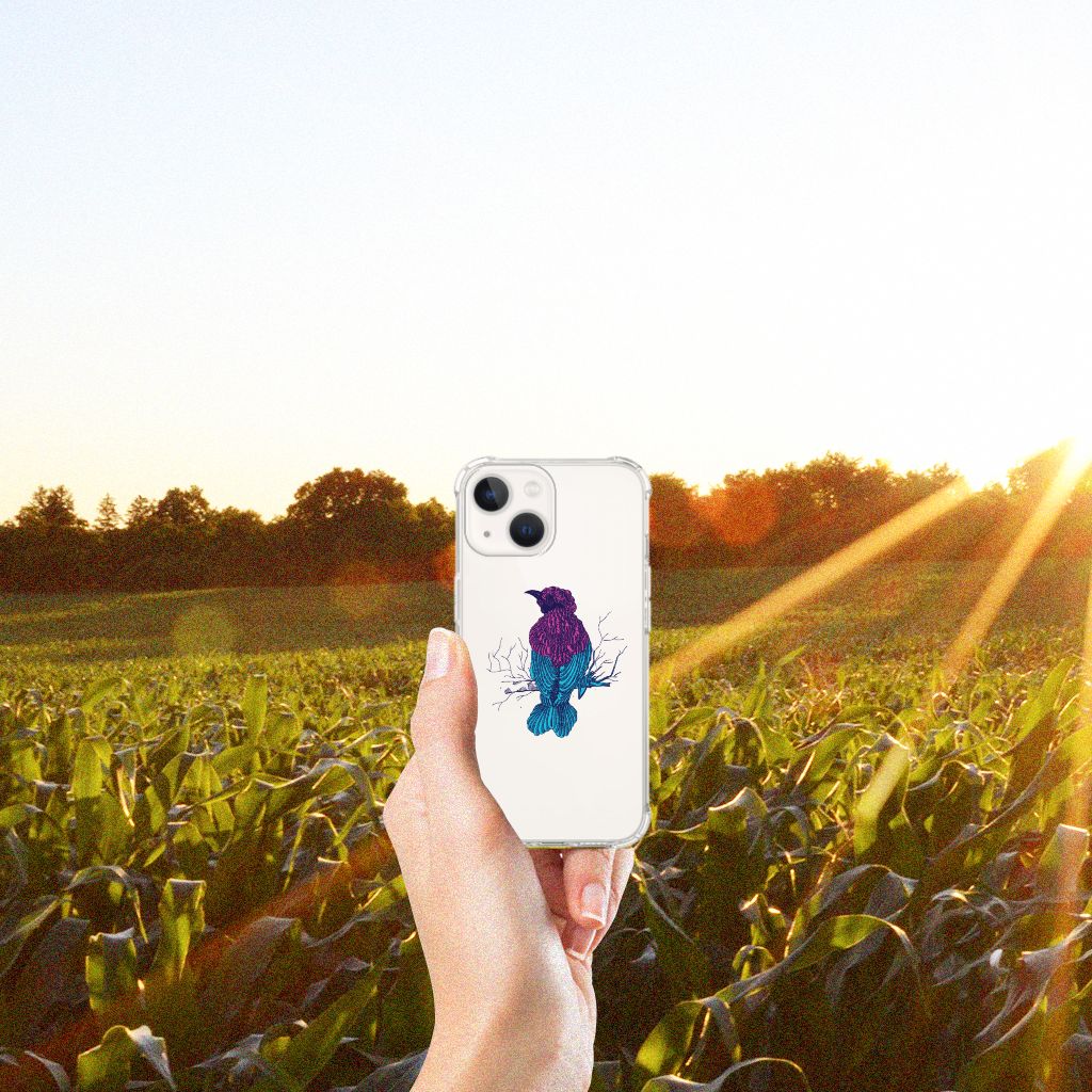 iPhone 13 mini Stevig Bumper Hoesje Merel - B2C Telecom