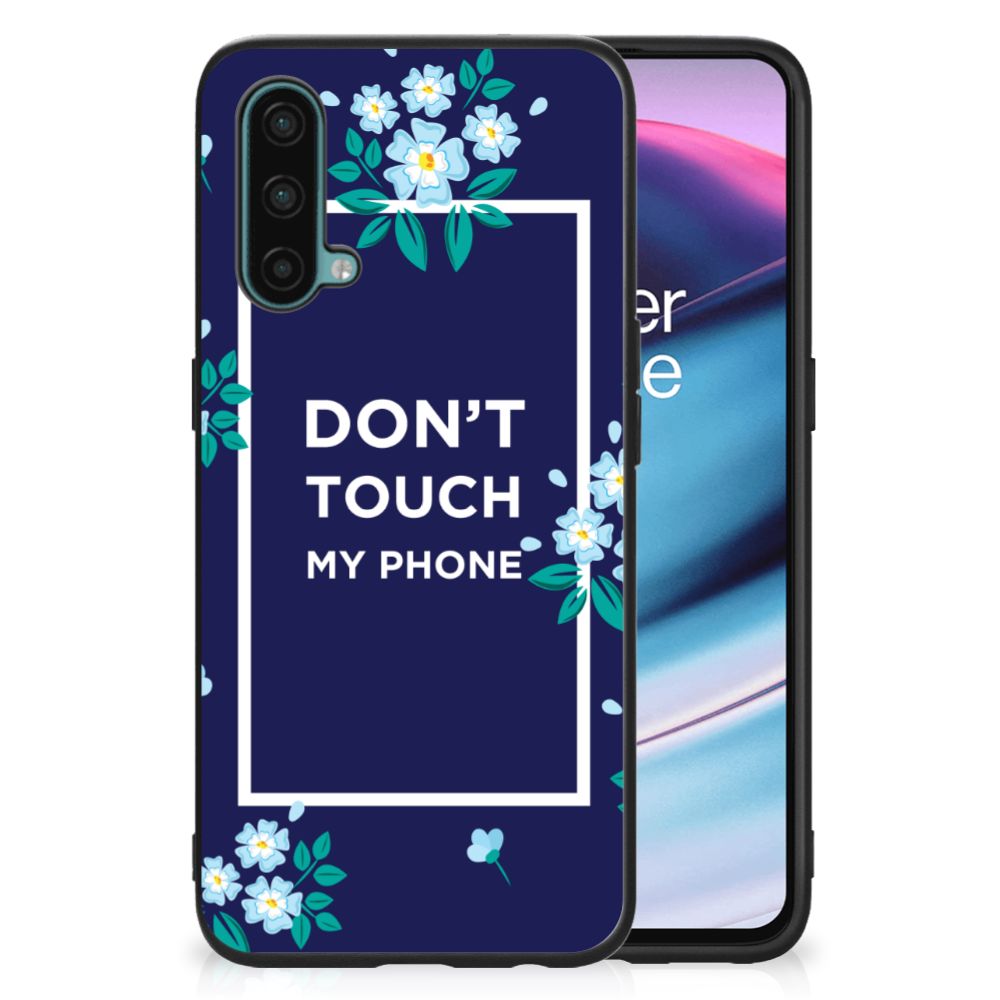 OnePlus Nord CE 5G Telefoon Hoesje Flowers Blue DTMP