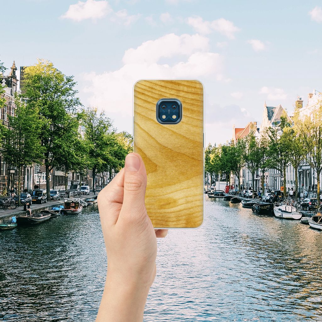 Nokia XR20 Bumper Hoesje Licht Hout