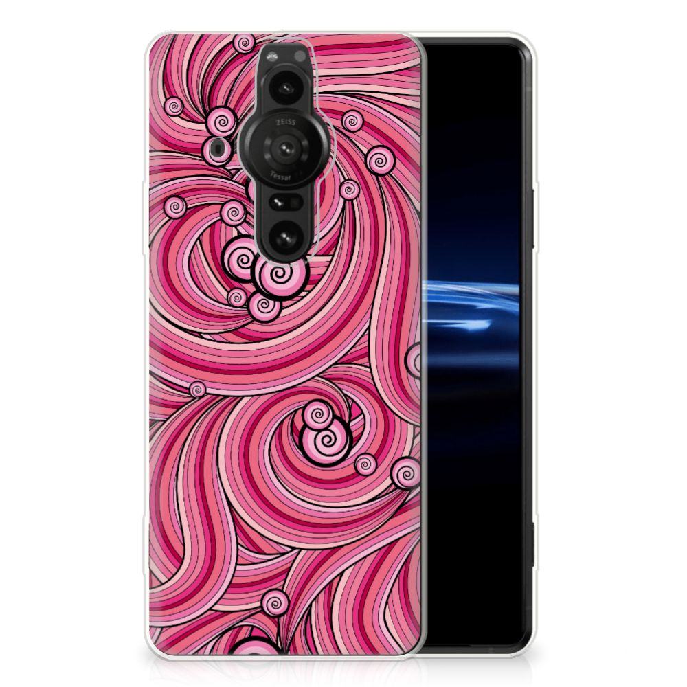 Sony Xperia Pro-I Hoesje maken Swirl Pink B2C Telecom