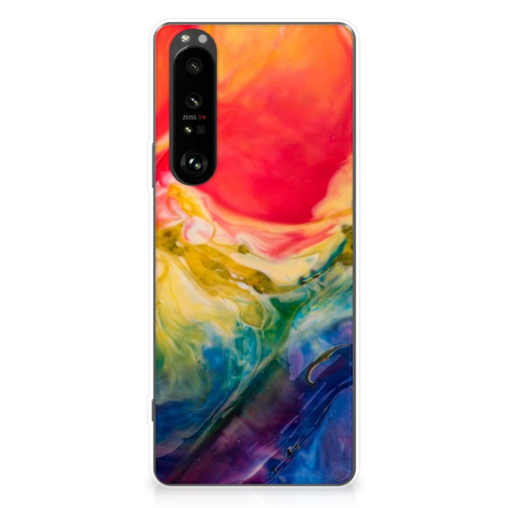 Hoesje maken Sony Xperia 1 III Watercolor Dark