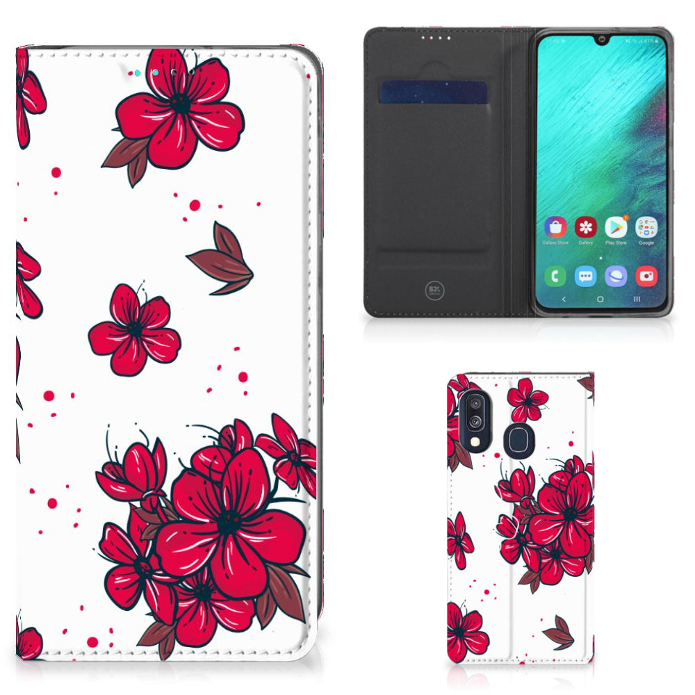 Samsung Galaxy A40 Smart Cover Blossom Red