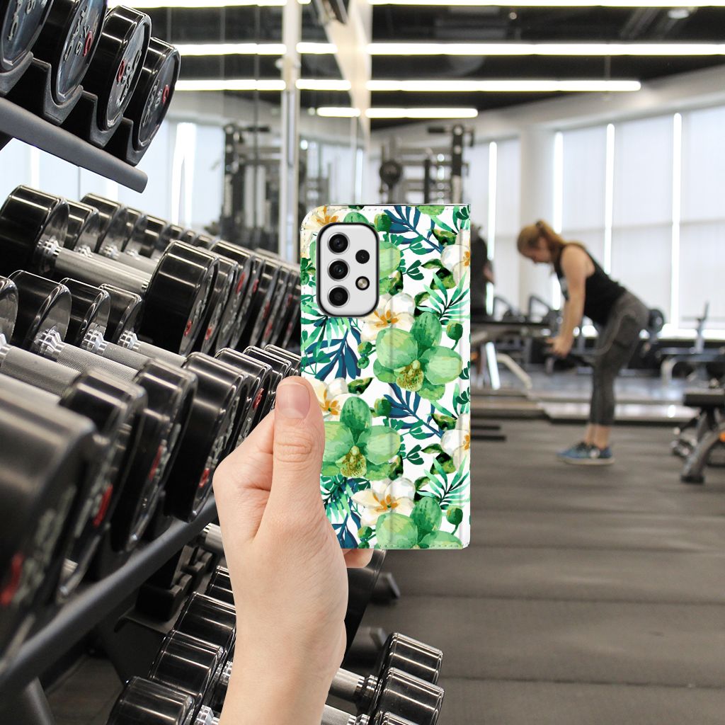Samsung Galaxy A23 Smart Cover Orchidee Groen - B2C Telecom