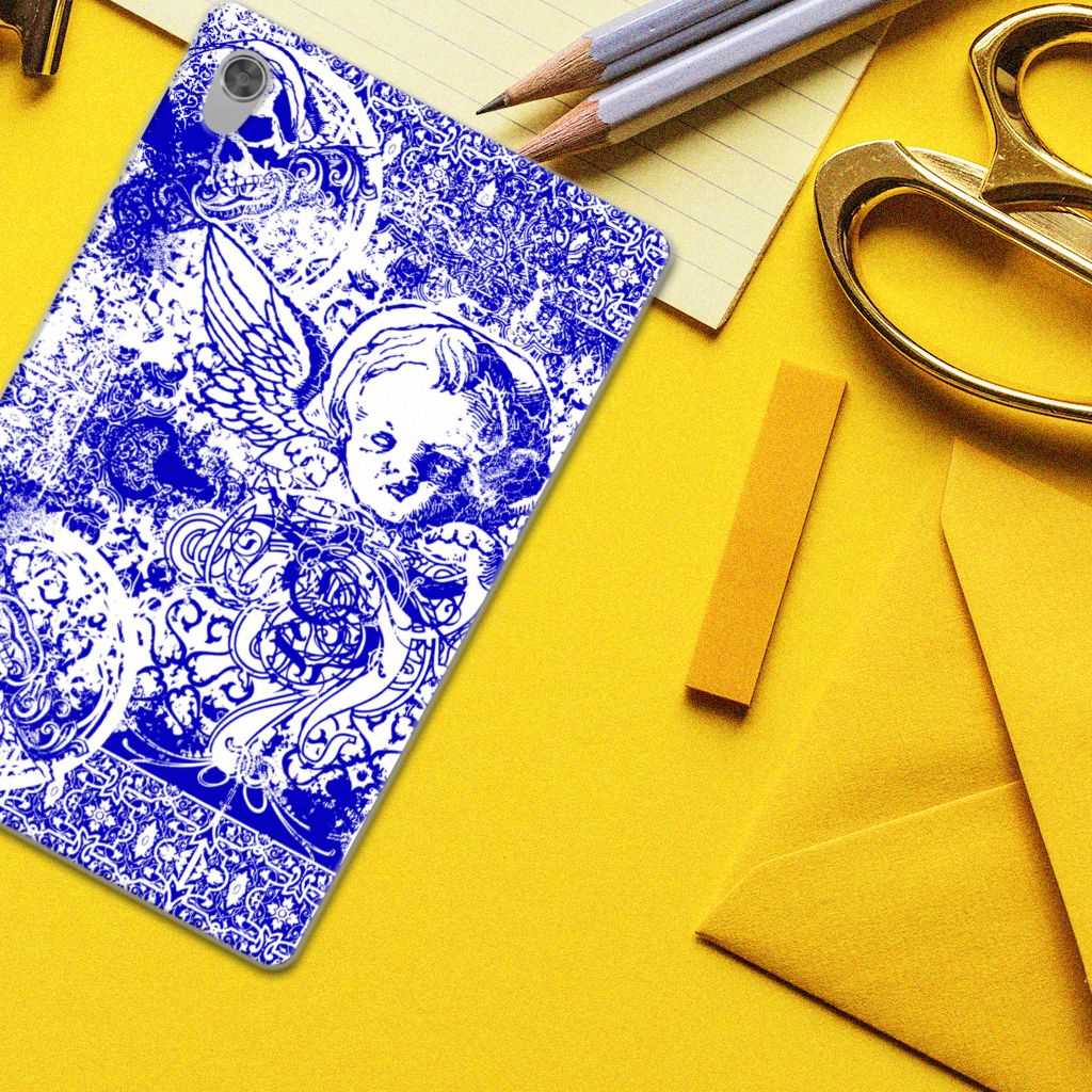 Tablet BackCover Lenovo Tab M10 HD (2de generatie) Angel Skull Blauw - B2C Telecom