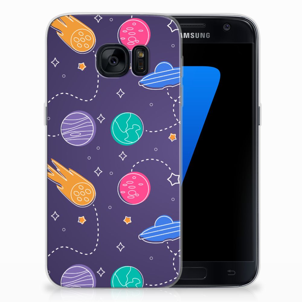 Samsung Galaxy S7 Silicone Back Cover Space