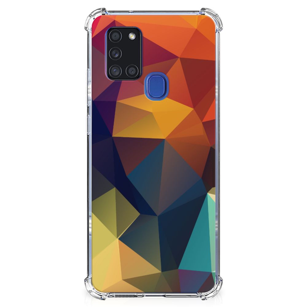 Samsung Galaxy A21s Shockproof Case Polygon Color