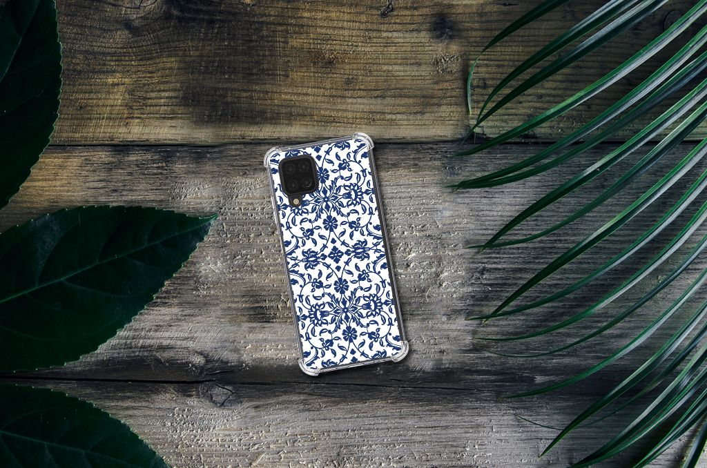 Samsung Galaxy A12 Case Flower Blue - B2C Telecom