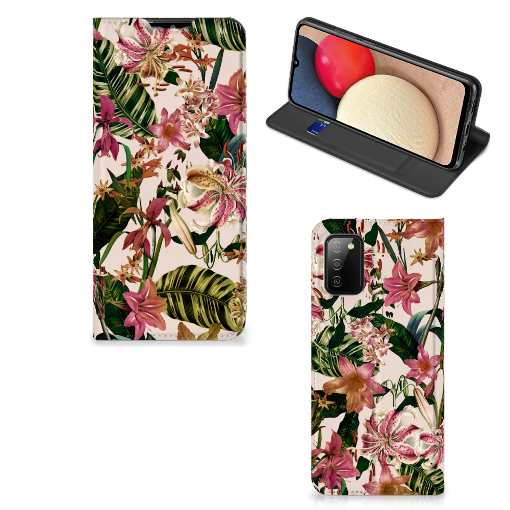 Samsung Galaxy M02s | A02s Smart Cover Flowers - B2C Telecom