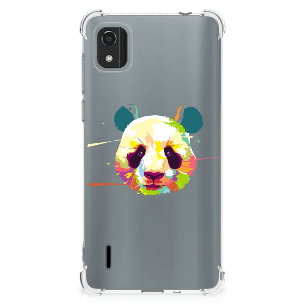 Nokia C2 2nd Edition Stevig Bumper Hoesje Panda Color