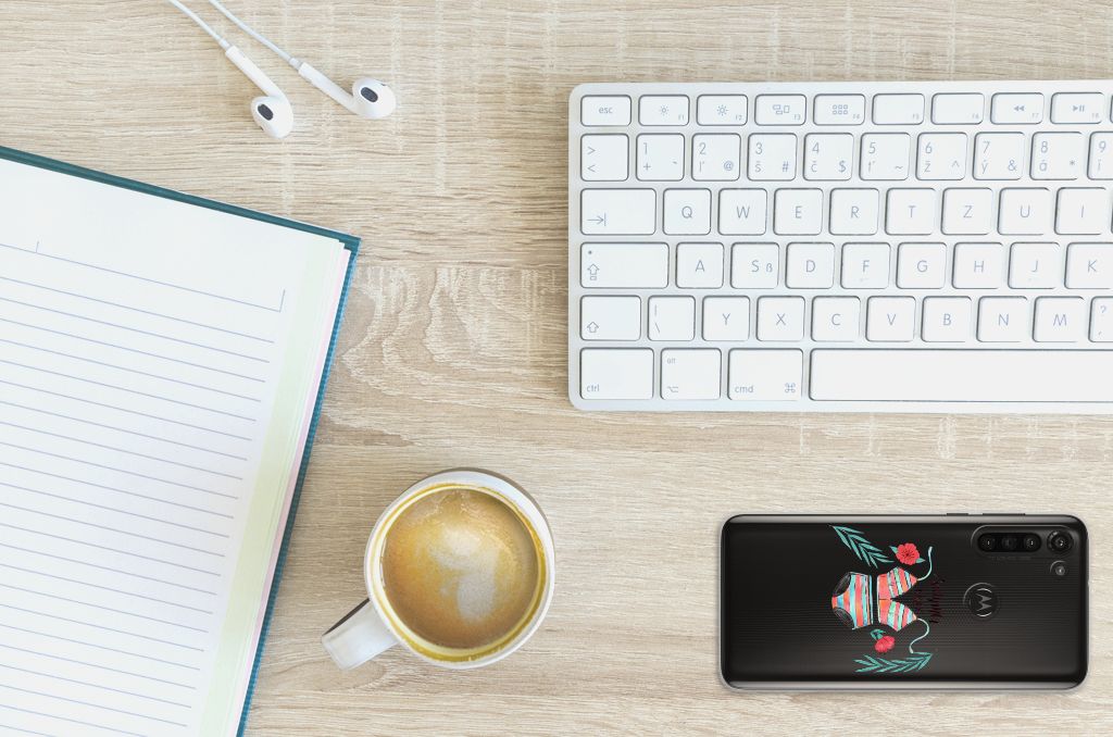 Motorola Moto G8 Power Telefoonhoesje met Naam Boho Summer B2C Telecom