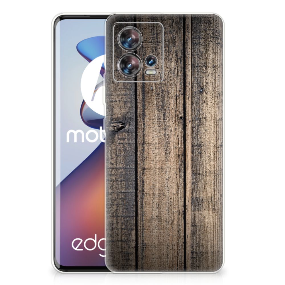 Motorola Edge 30 Fusion Bumper Hoesje Steigerhout