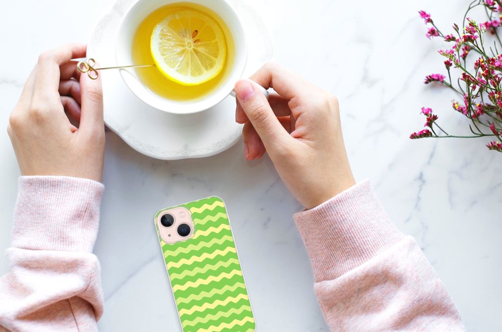 iPhone 13 mini TPU bumper Waves Green B2C Telecom
