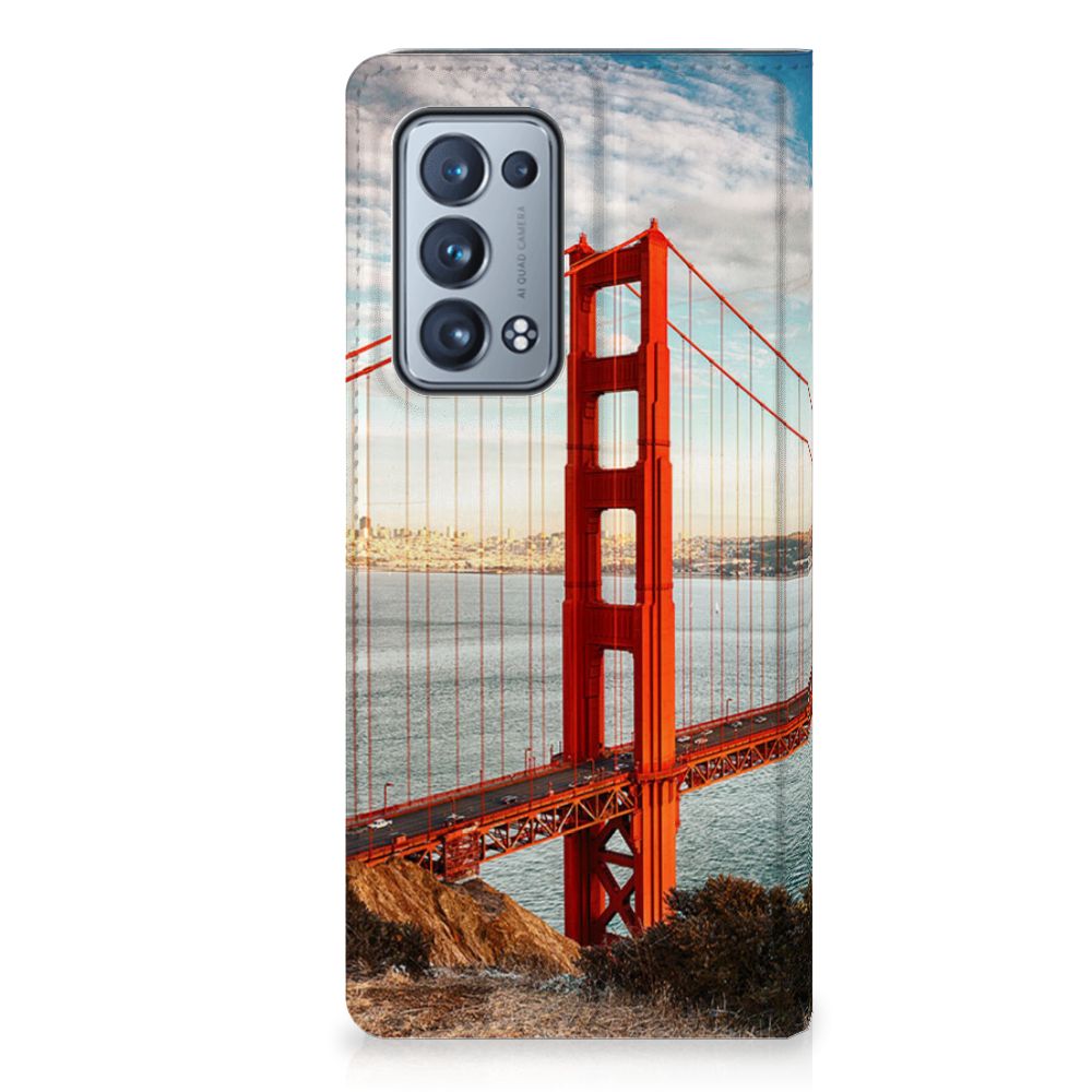 OPPO Reno 6 Pro Plus 5G Book Cover Golden Gate Bridge - B2C Telecom