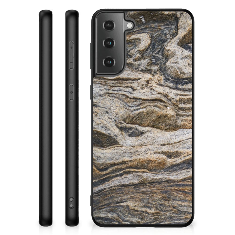 Samsung Galaxy S21 Plus Marmeren Print Telefoonhoesje Steen B2C Telecom