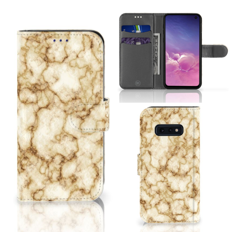 Samsung Galaxy S10e Bookcase Marmer Goud