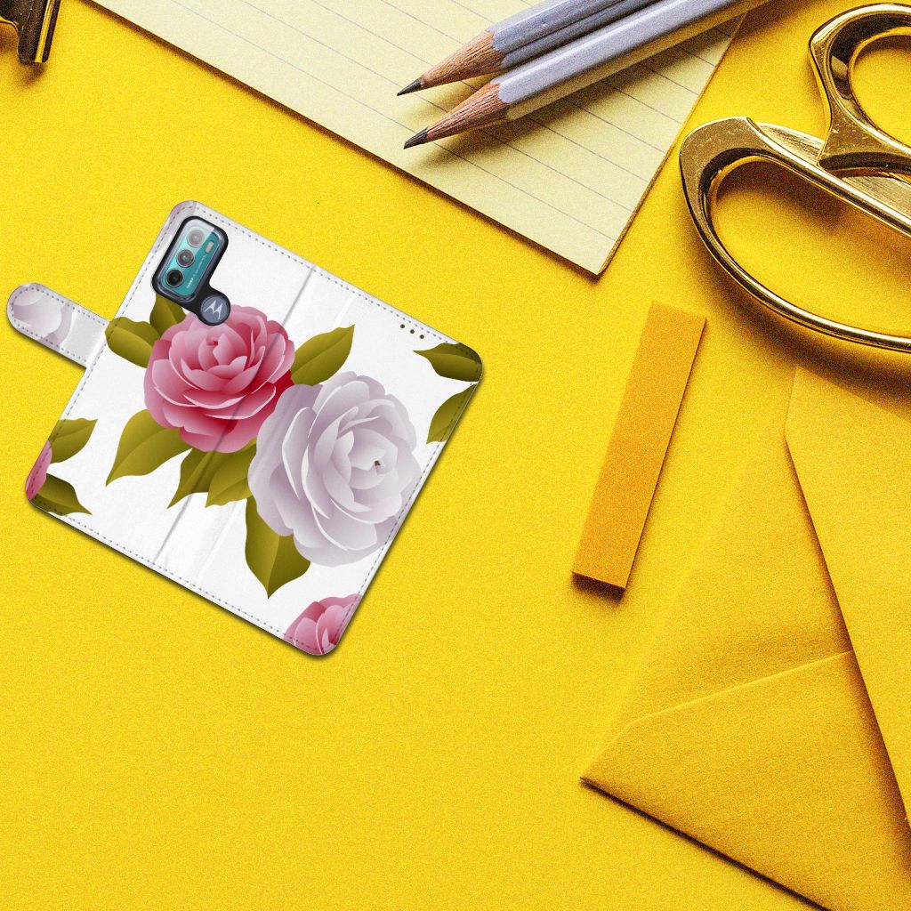 Motorola Moto G60 Hoesje Roses