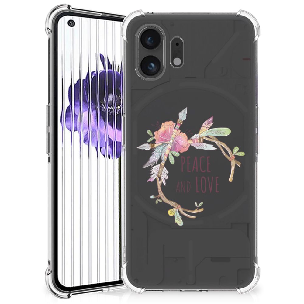 Nothing Phone (2) Stevig Bumper Hoesje Boho Text