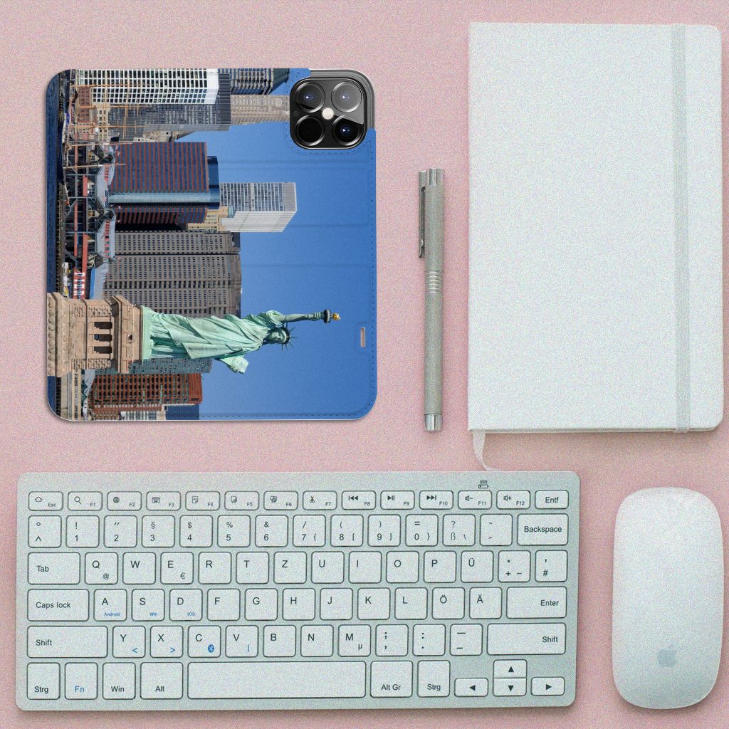 iPhone 12 Pro Max Book Cover Vrijheidsbeeld - B2C Telecom