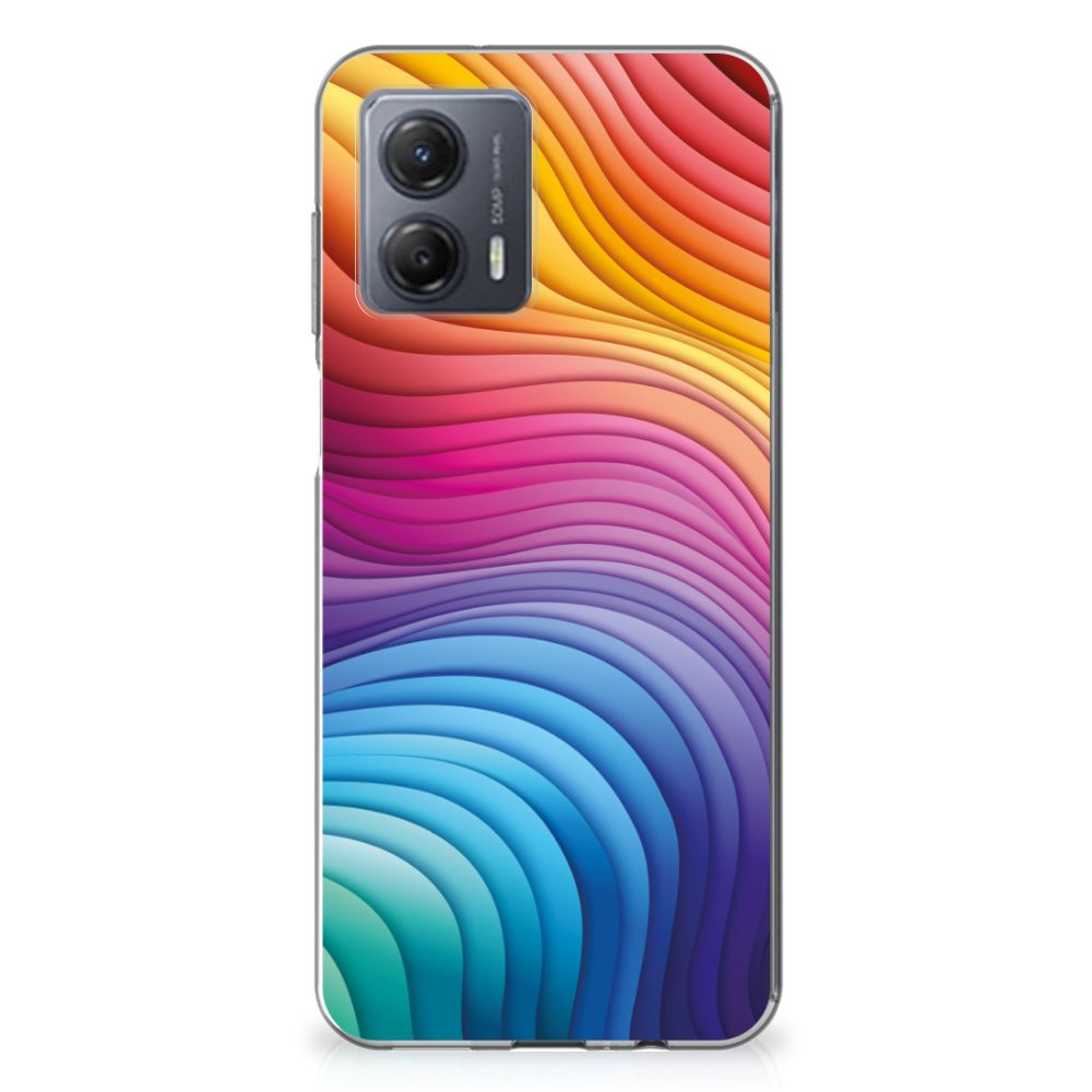 TPU Hoesje voor Motorola Moto G53 Regenboog