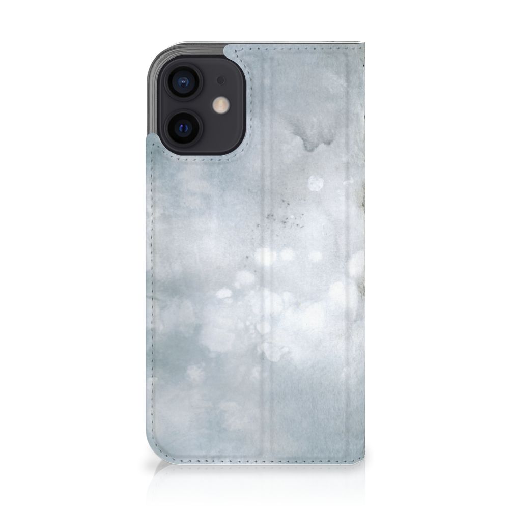Bookcase iPhone 12 Mini Painting Grey - B2C Telecom