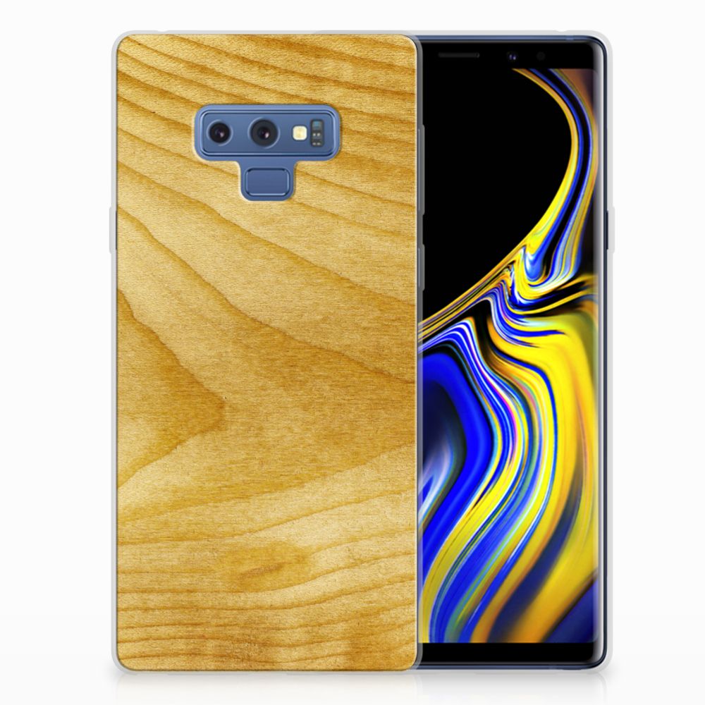 Samsung Galaxy Note 9 Bumper Hoesje Licht Hout