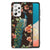 Samsung Galaxy A73 Dierenprint Telefoonhoesje Pauw met Bloemen B2C Telecom