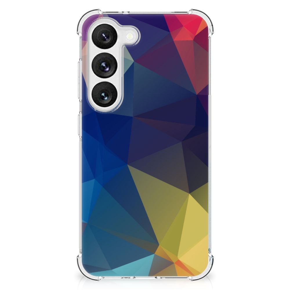 Samsung Galaxy S23 Shockproof Case Polygon Dark B2C Telecom