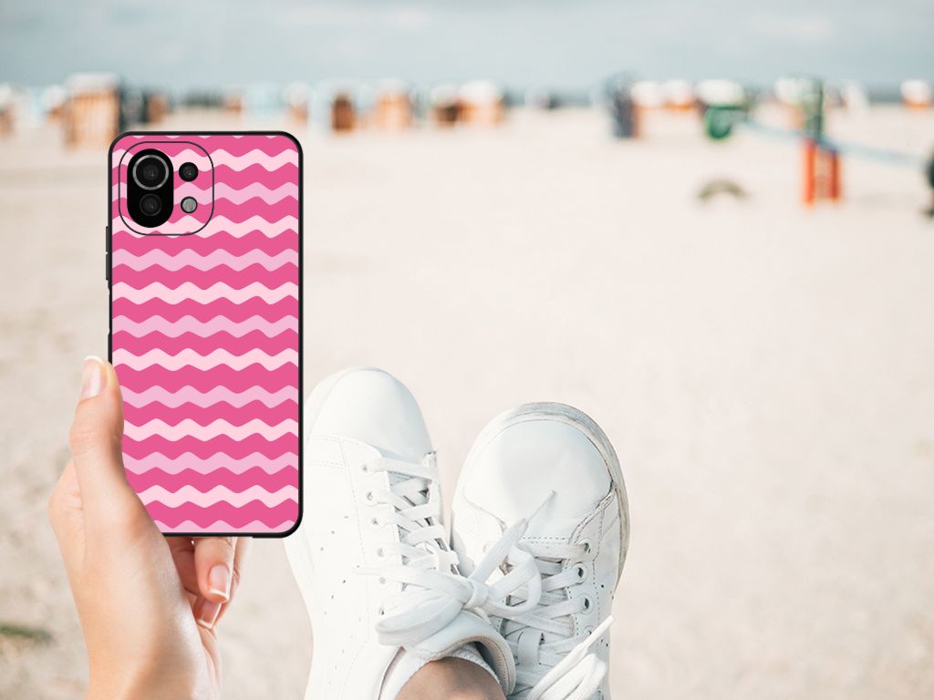 Xiaomi 11 Lite 5G NE | Mi 11 Lite Back Case Waves Pink B2C Telecom