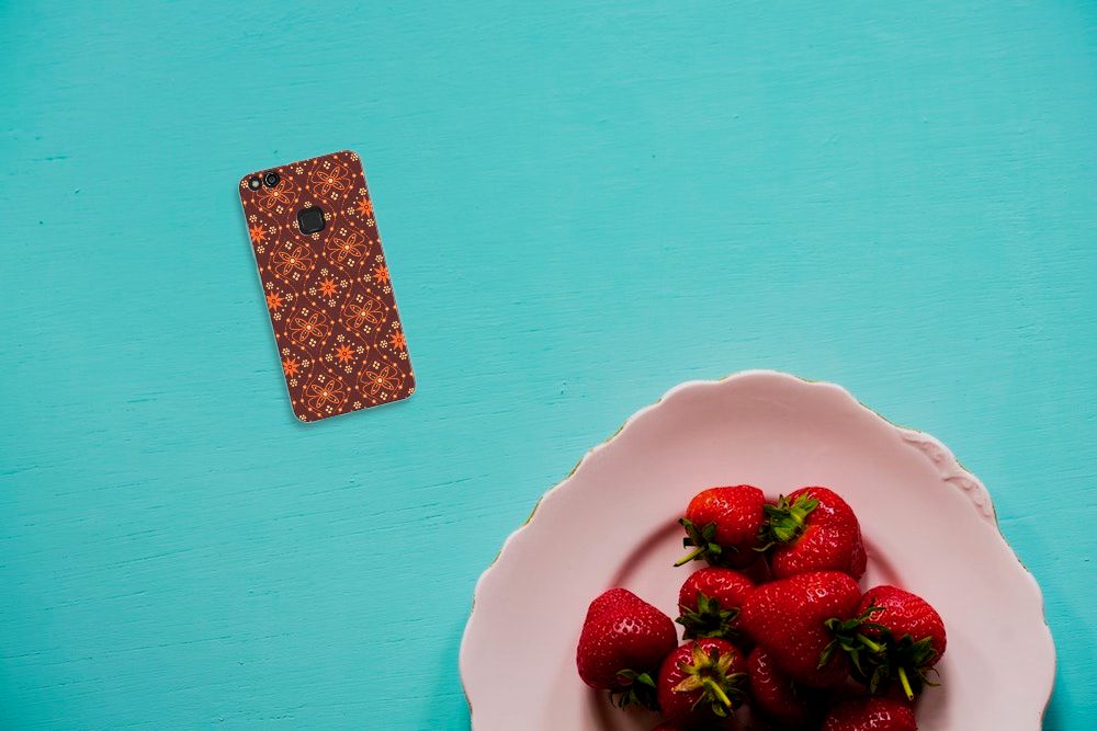 Huawei P10 Lite TPU bumper Batik Brown