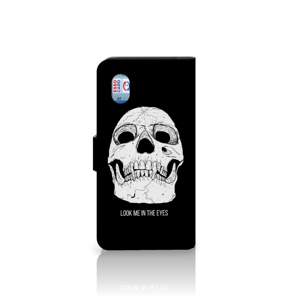 Telefoonhoesje met Naam Alcatel 1B (2020) Skull Eyes