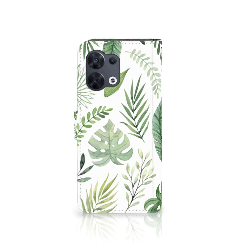 OPPO Reno8 Hoesje Leaves