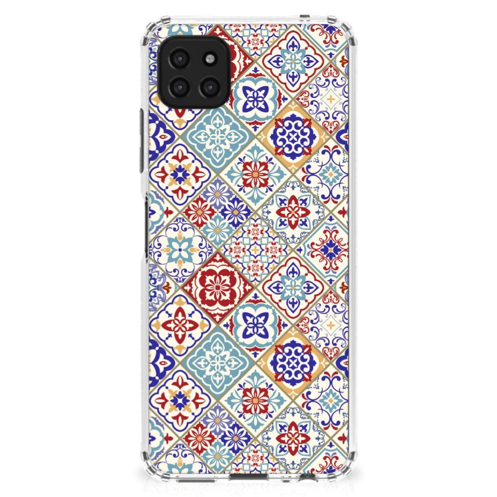 Samsung Galaxy A22 5G Anti-Shock Hoesje Tiles Color B2C Telecom