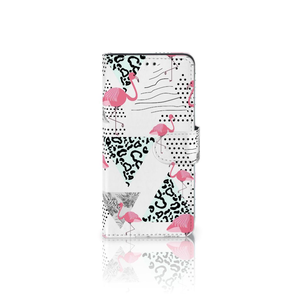 Xiaomi Mi 9 SE Telefoonhoesje met Pasjes Flamingo Triangle