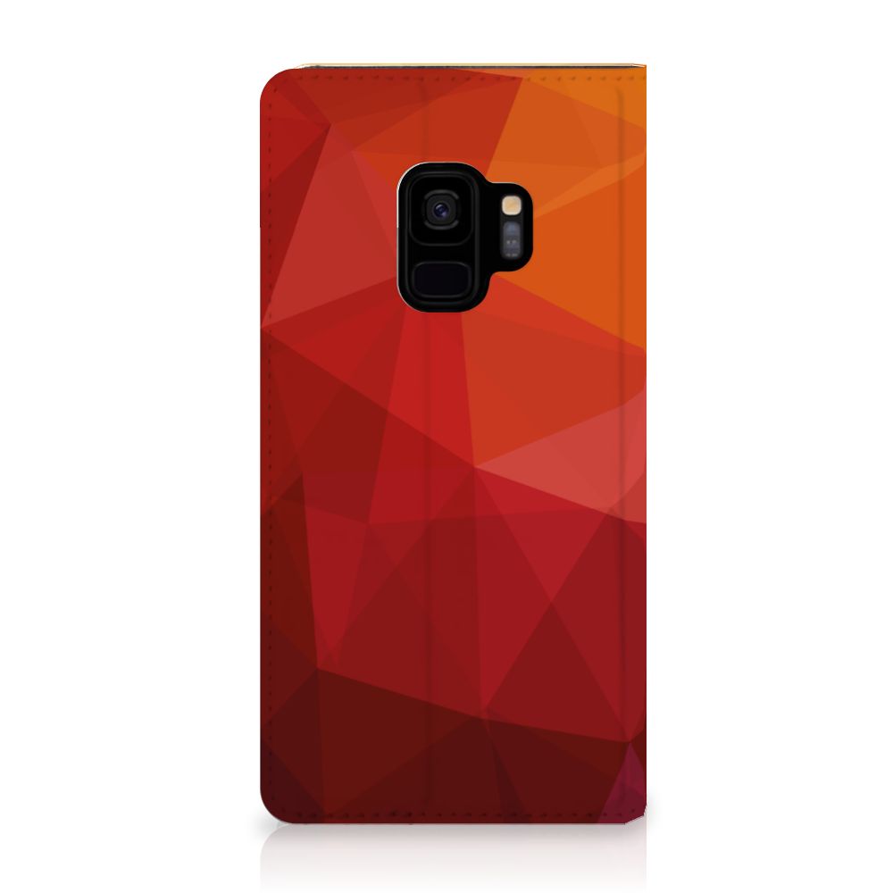 Stand Case voor Samsung Galaxy S9 Polygon Red - B2C Telecom