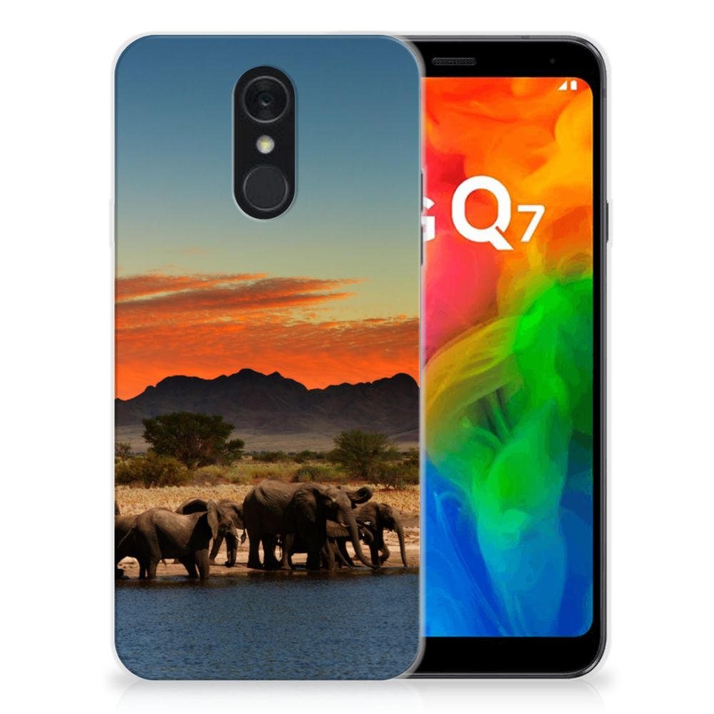 LG Q7 TPU Hoesje Olifanten