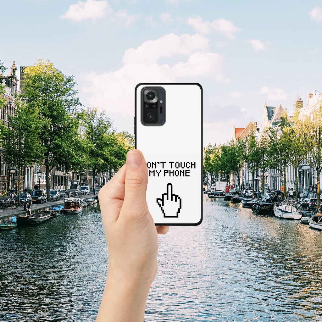 Xiaomi Redmi Note 10 Pro Telefoon Hoesje Finger Don't Touch My Phone B2C Telecom