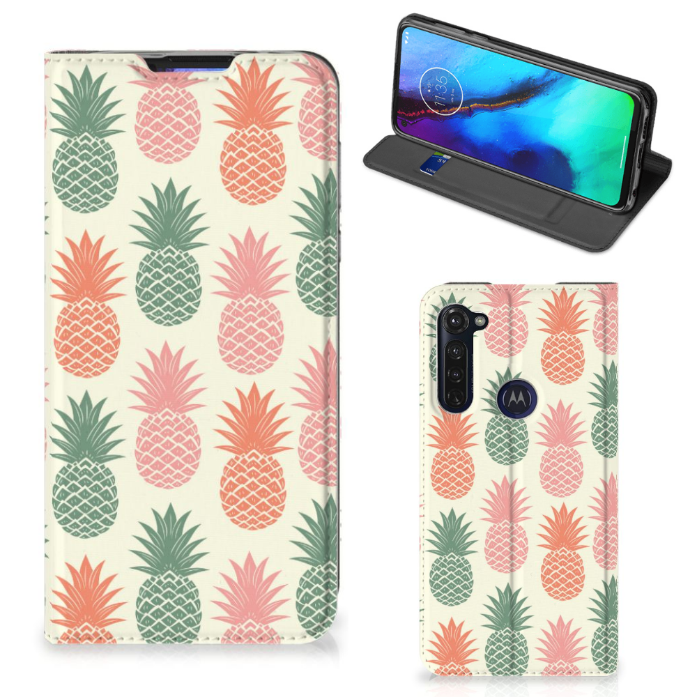 Motorola Moto G Pro Flip Style Cover Ananas - B2C Telecom